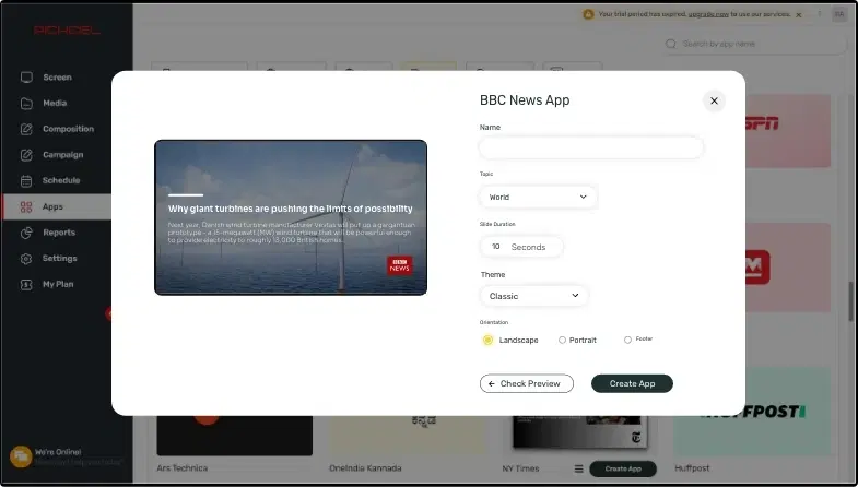 Step 1: Configure the app from the app store