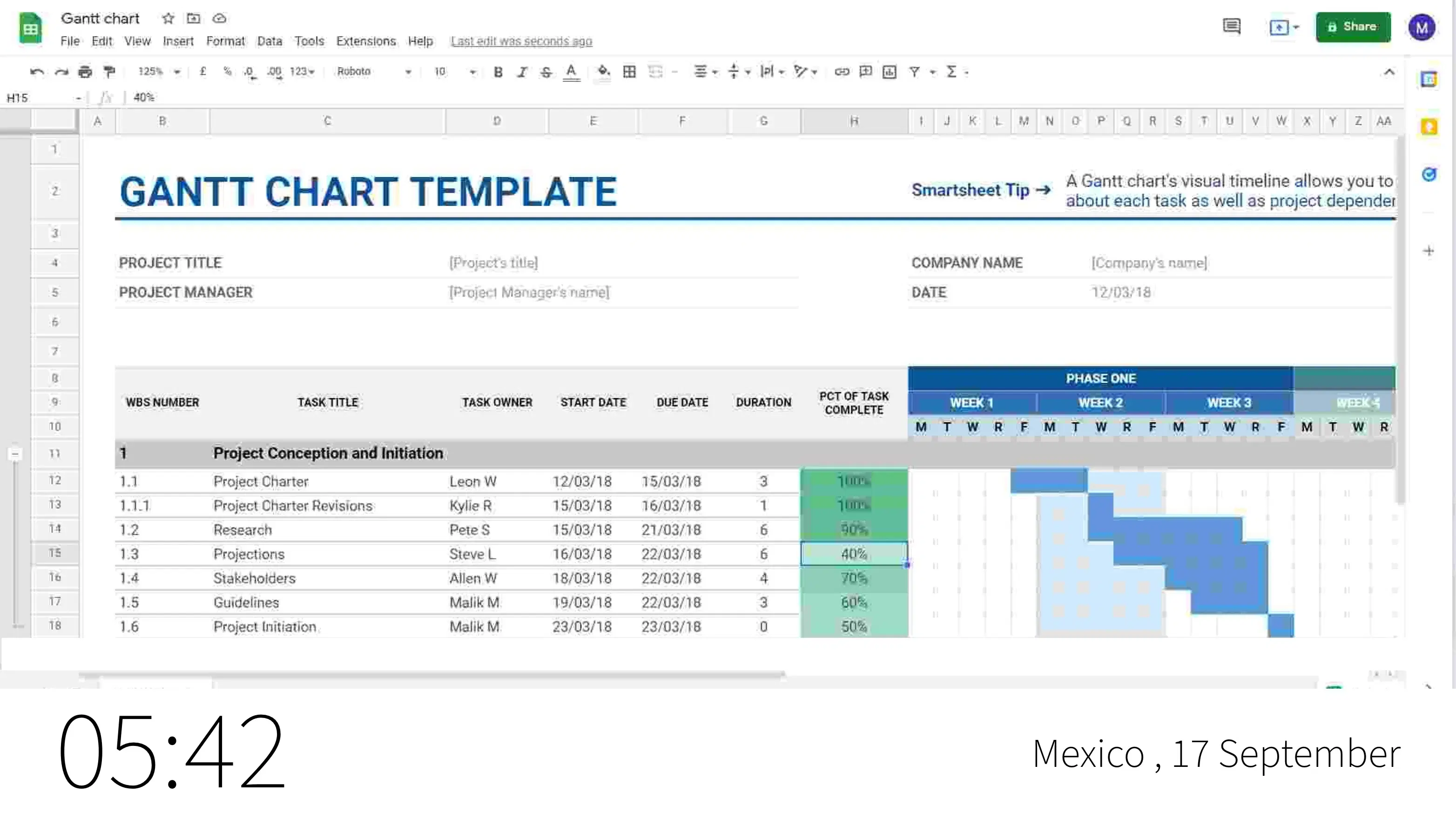 Google Sheet app