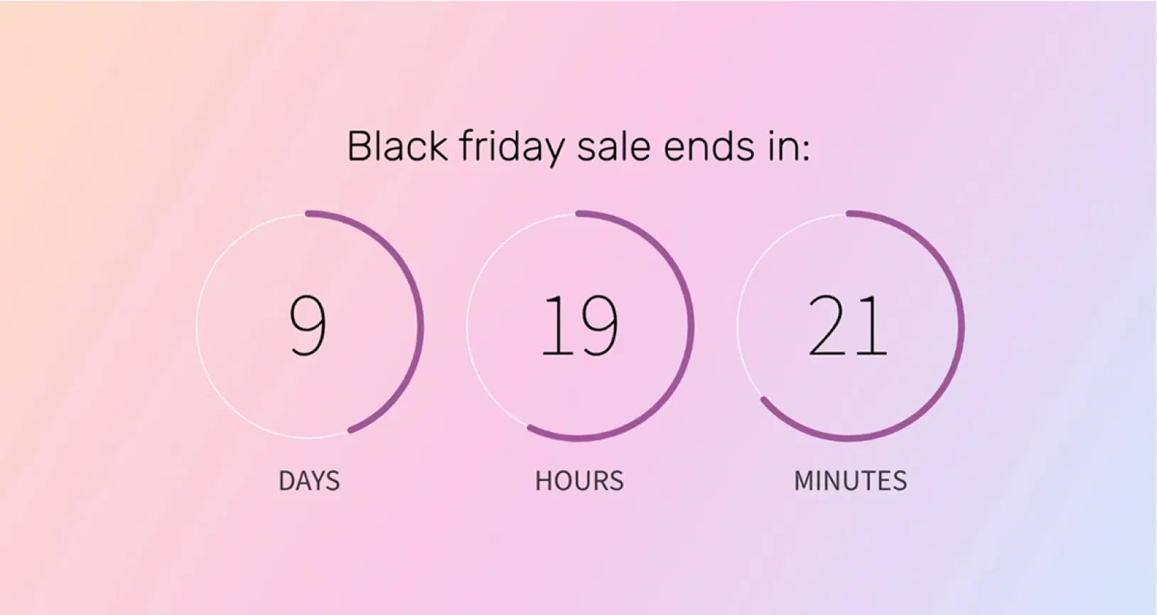 Countdown Timer digital signage screen 1