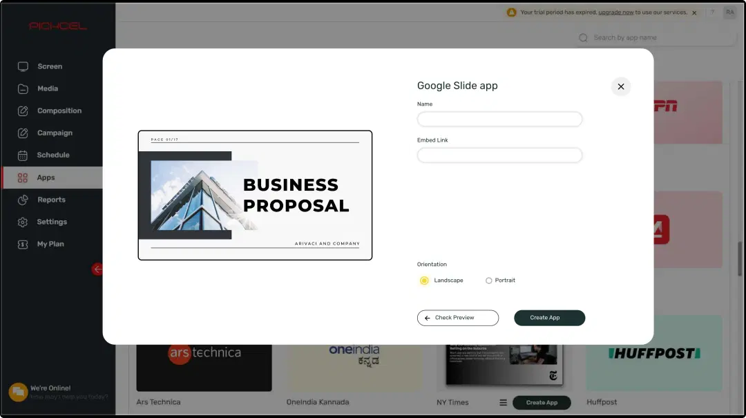 Step 1: Configure the app from the app store