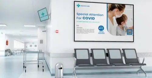 Manipal Hospitals euipped with digital signages managed by Pickcel digital sigange software to display hosipatal information.