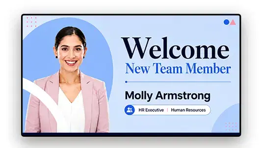 Corporate digital signage customer deployment