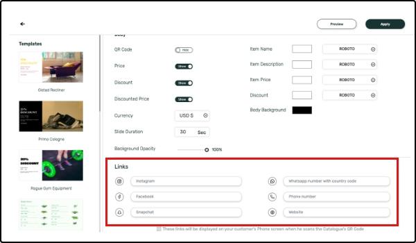 Add shareable social media links