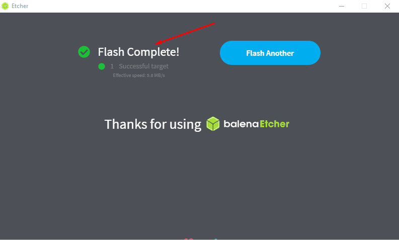 Flash complete