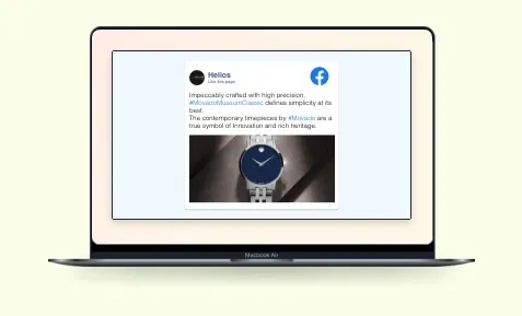 Facebook app edit screen to preview quick changes or updates