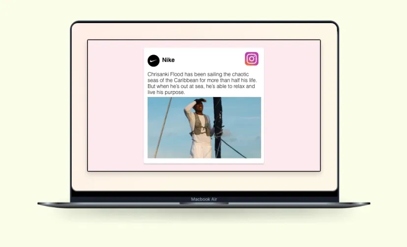 Instagram app edit screen to preview quick changes
