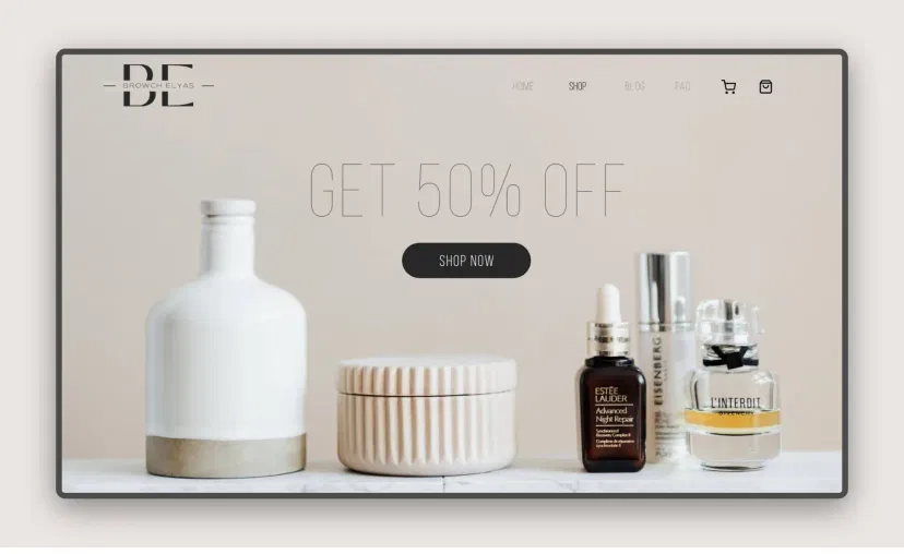 Web url app interface showing preview of a website on digital signage screen