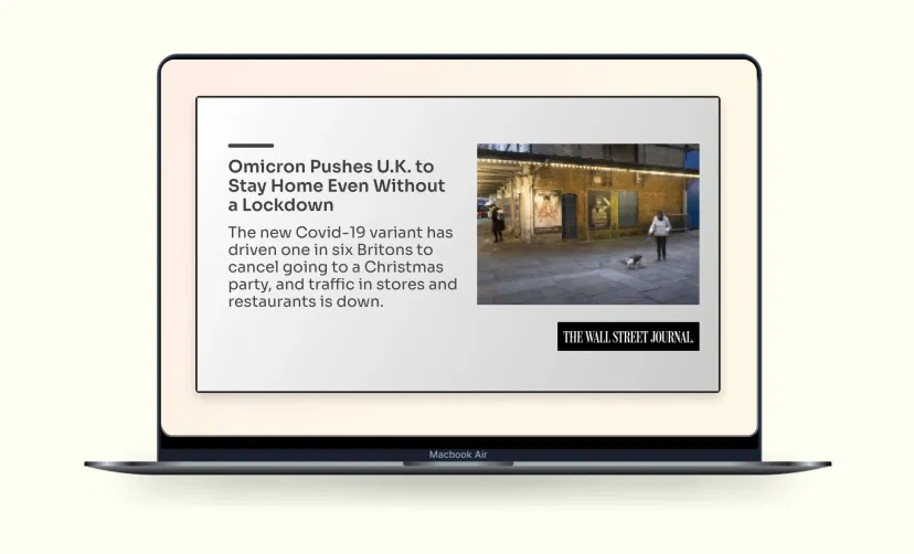 WSJ preview options